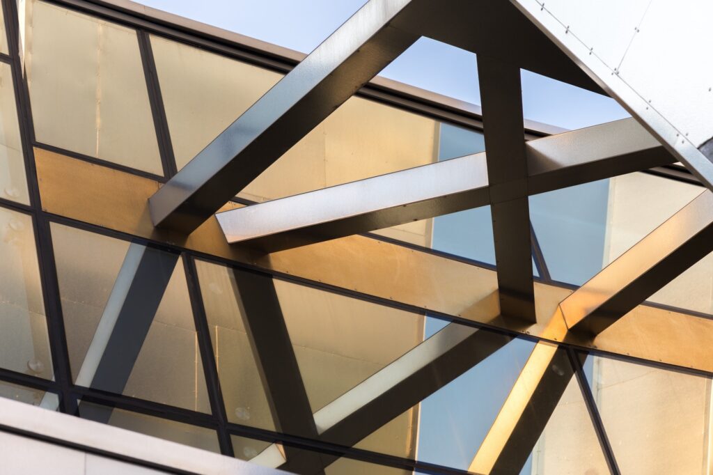 Glass and metal architectural structure